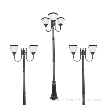 Waterproof Solar Powered LED Light Pole for Garden, Park, Yard, Patio, and Pathway
